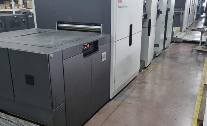 KODAK PROSPER 6000 P PRESS complete line with Flexbook and coating unit